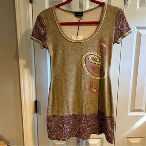 Y2K My Michelle Paisley Print Mini Dress – NWT